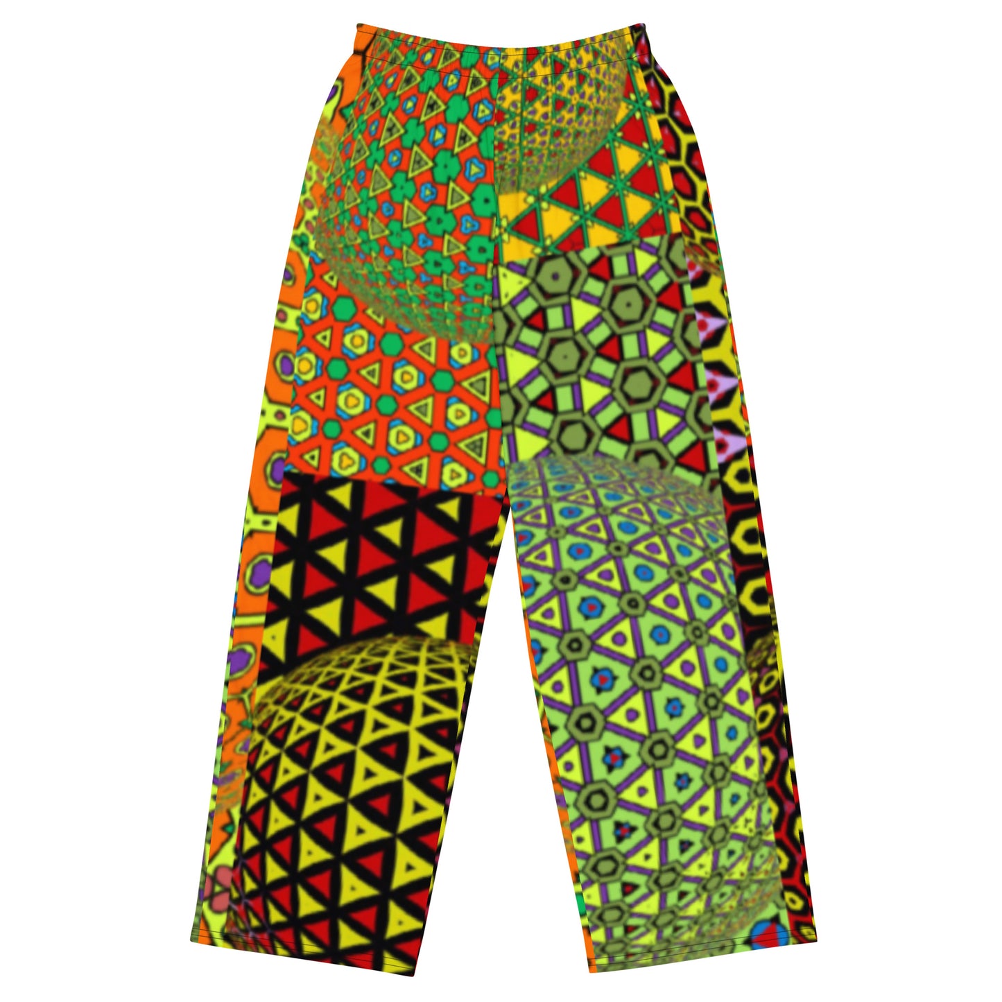 All-over print unisex wide-leg pants