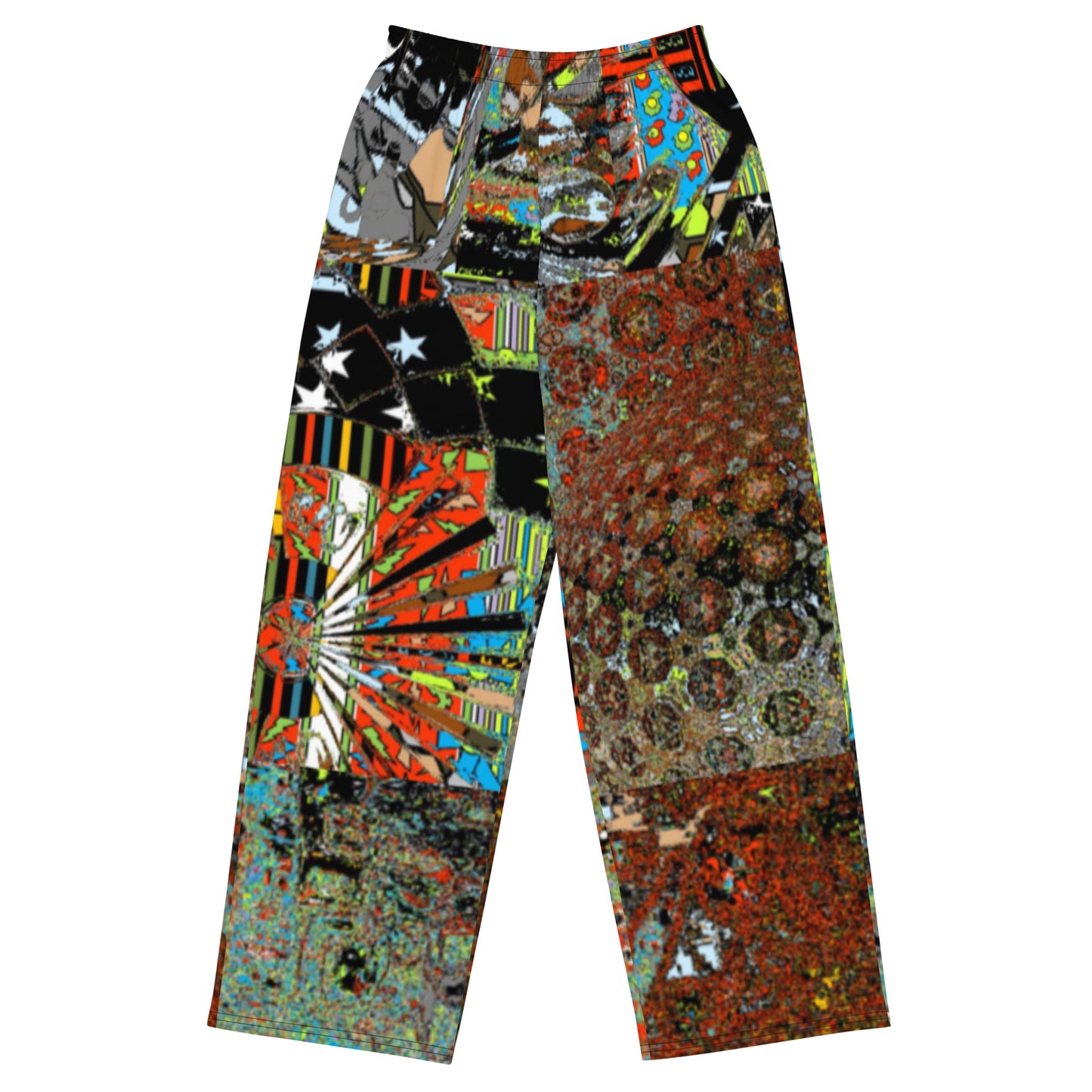 All-over print unisex wide-leg pants