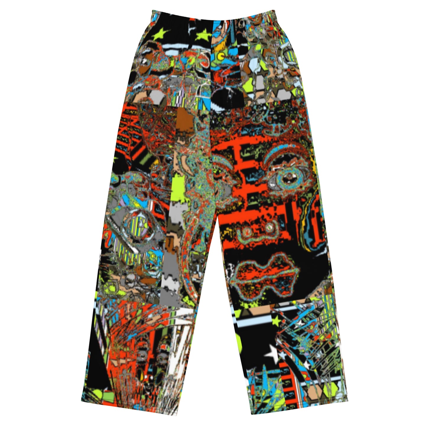 All-over print unisex wide-leg pants