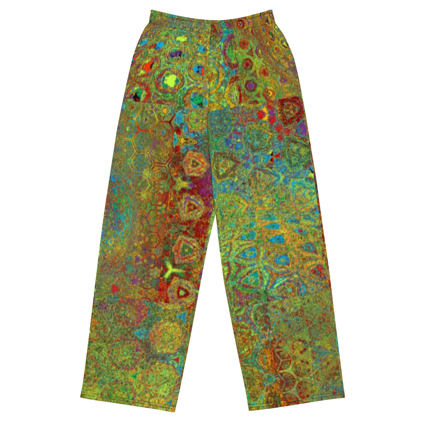 All-over print unisex wide-leg pants