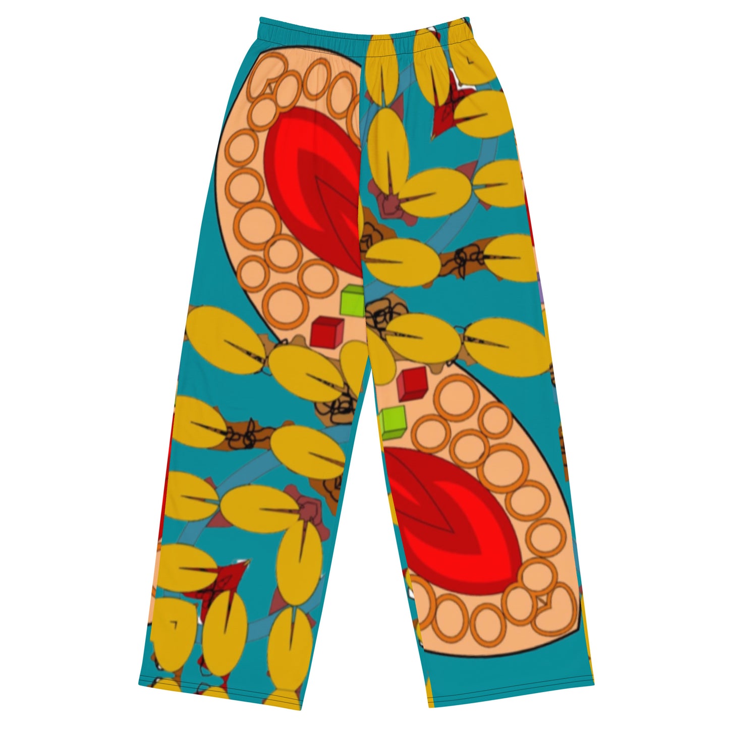 All-over print unisex wide-leg pants