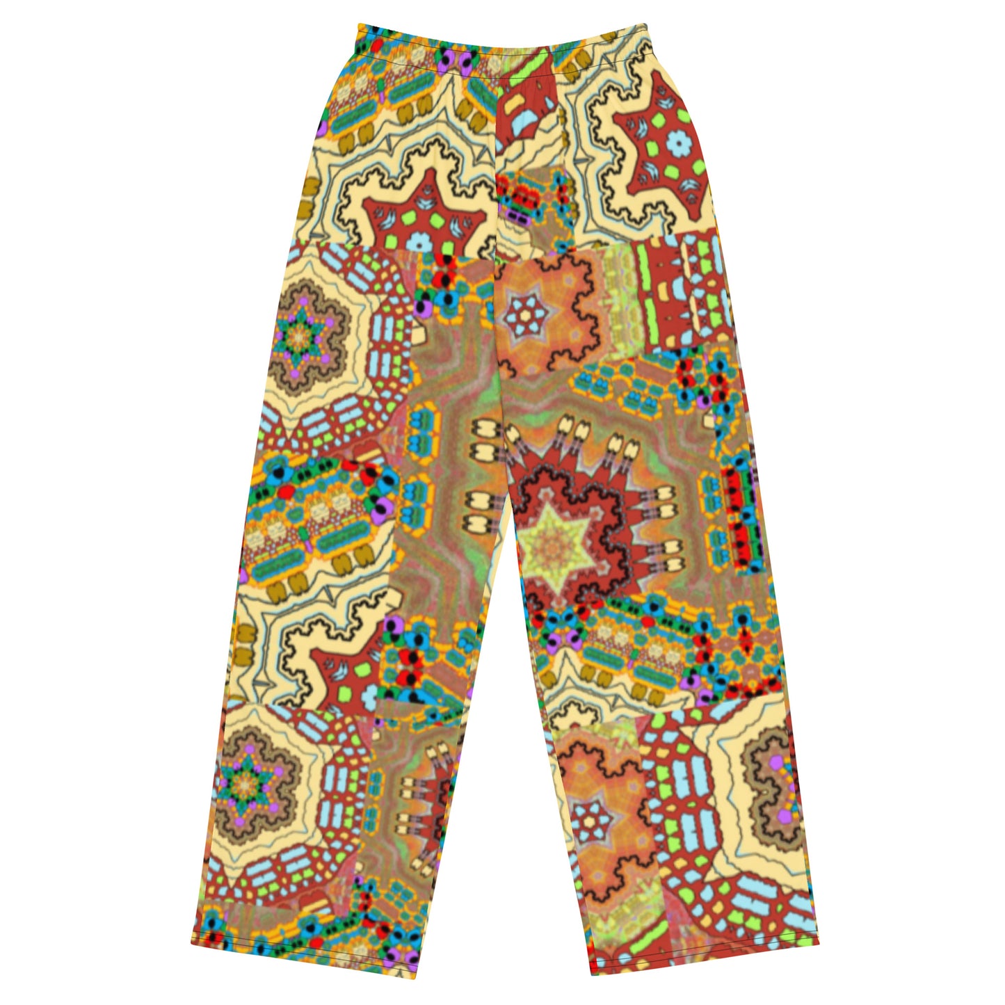 All-over print unisex wide-leg pants