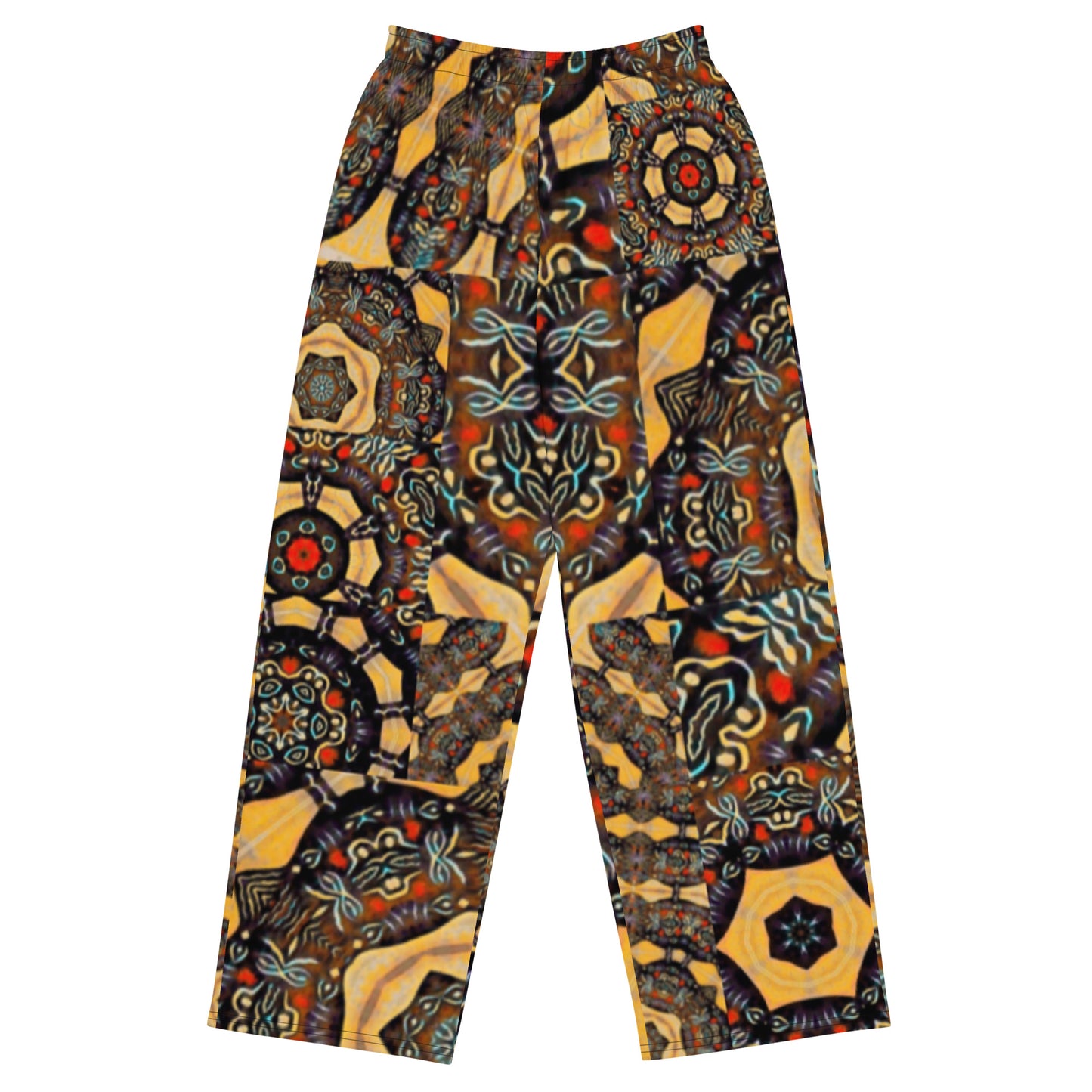 All-over print unisex wide-leg pants