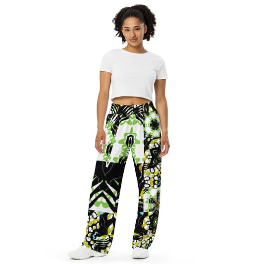 All-over print unisex wide-leg pants