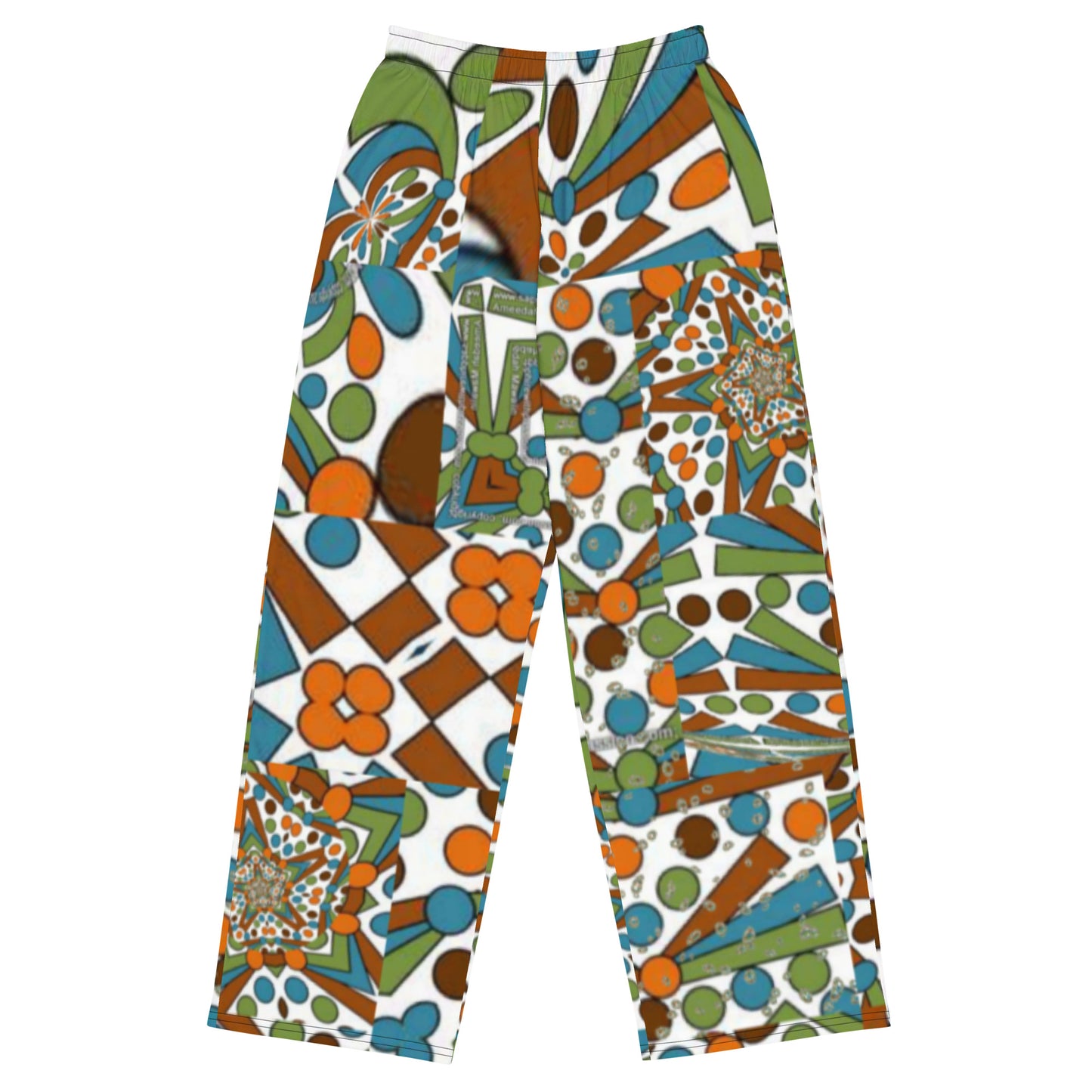 All-over print unisex wide-leg pants