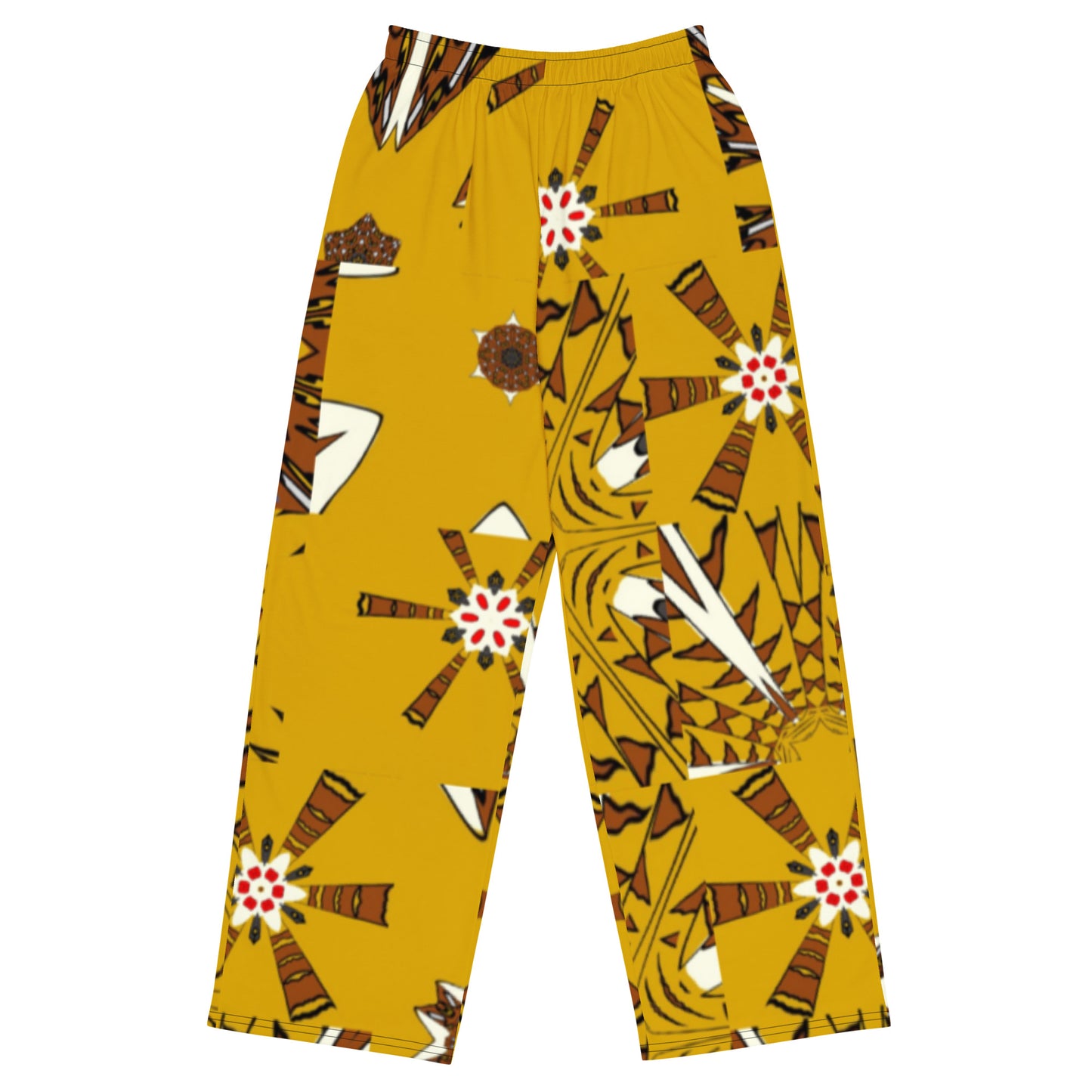 All-over print unisex wide-leg pants