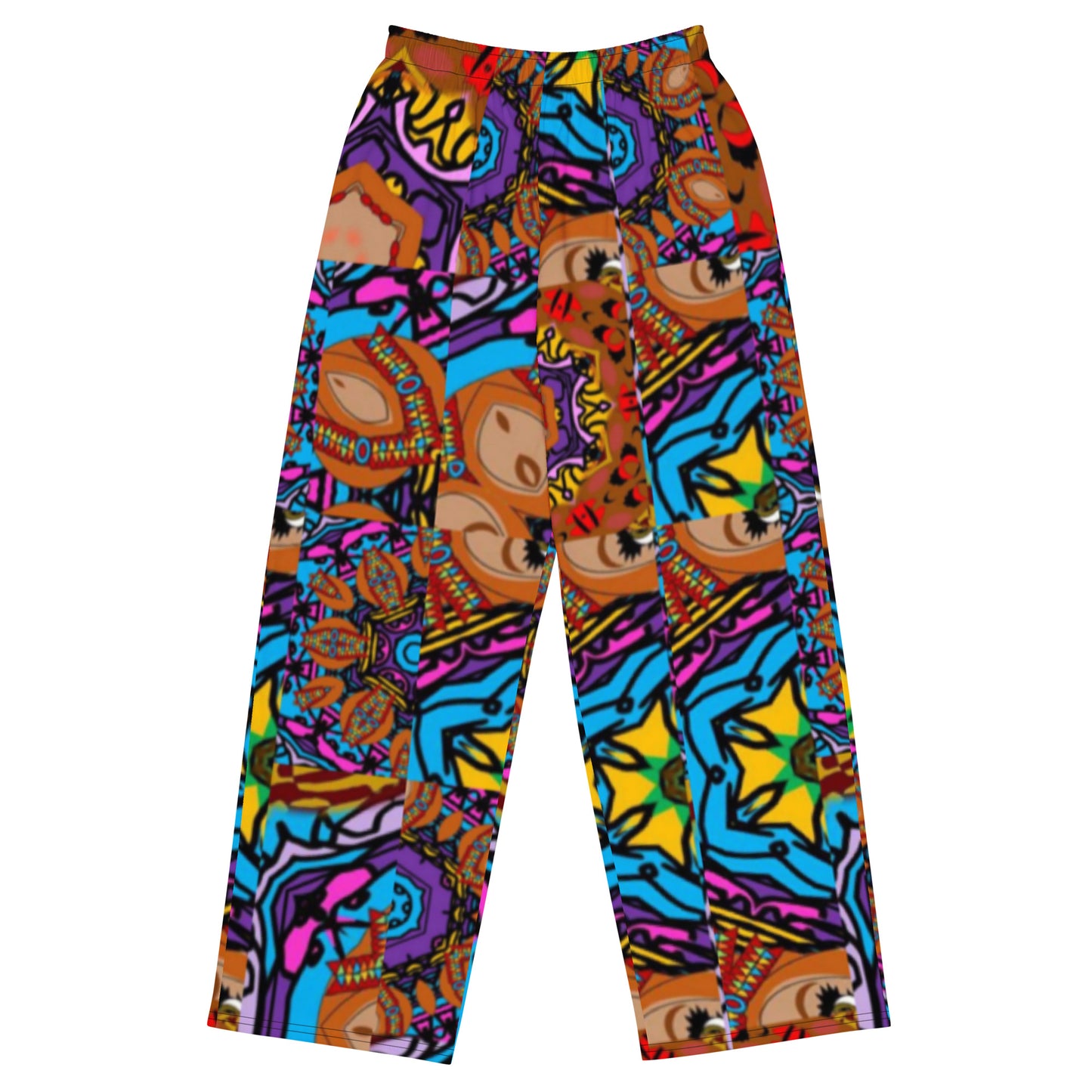 All-over print unisex wide-leg pants