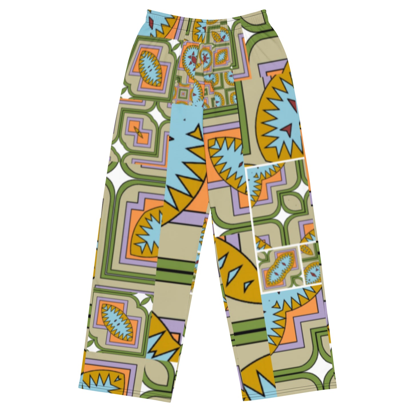 All-over print unisex wide-leg pants