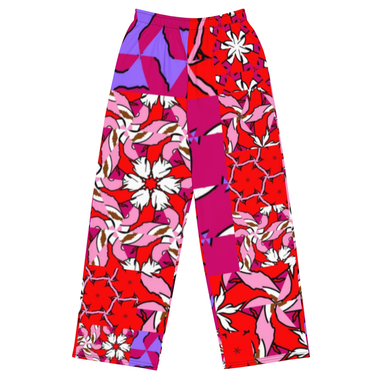 All-over print unisex wide-leg pants