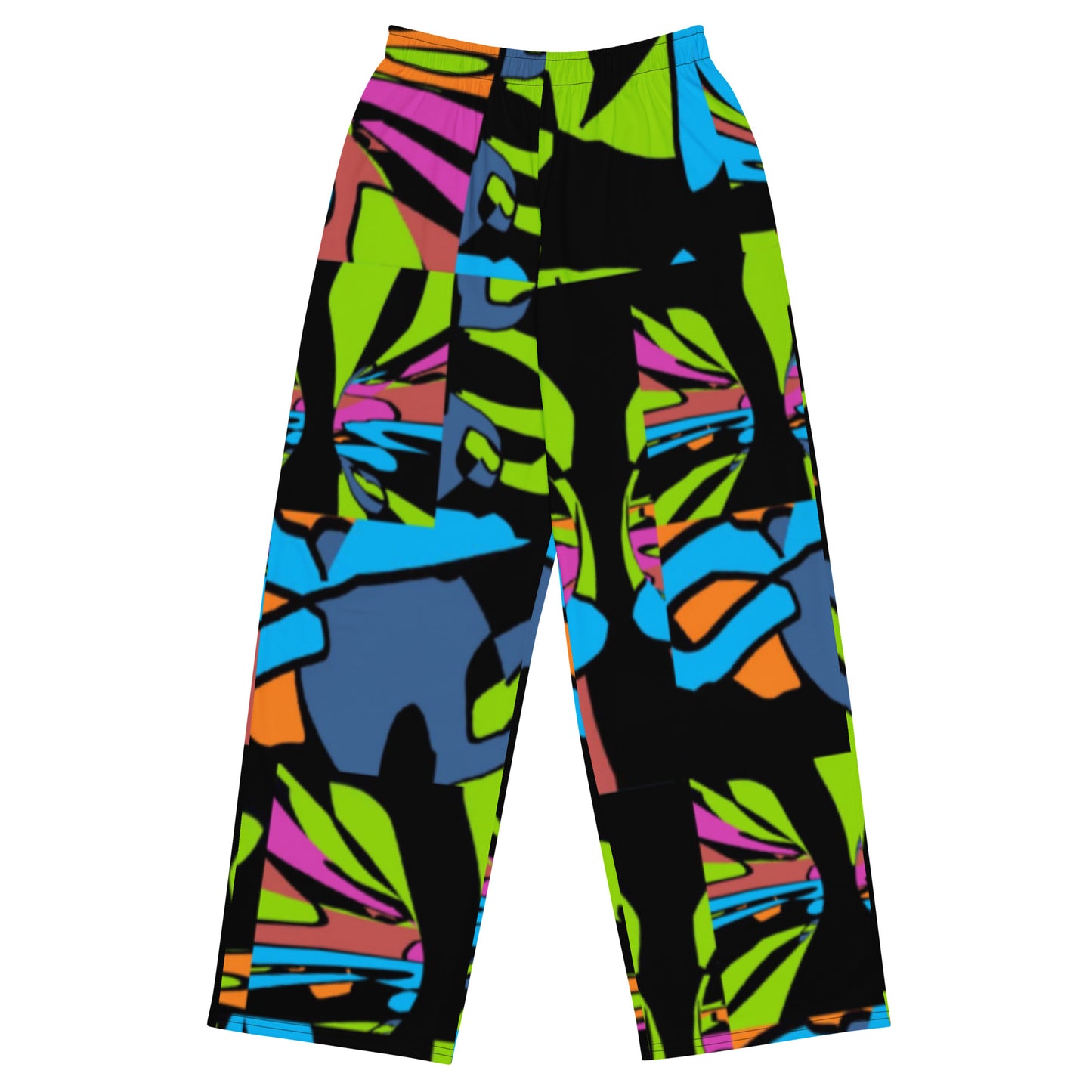 All-over print unisex wide-leg pants