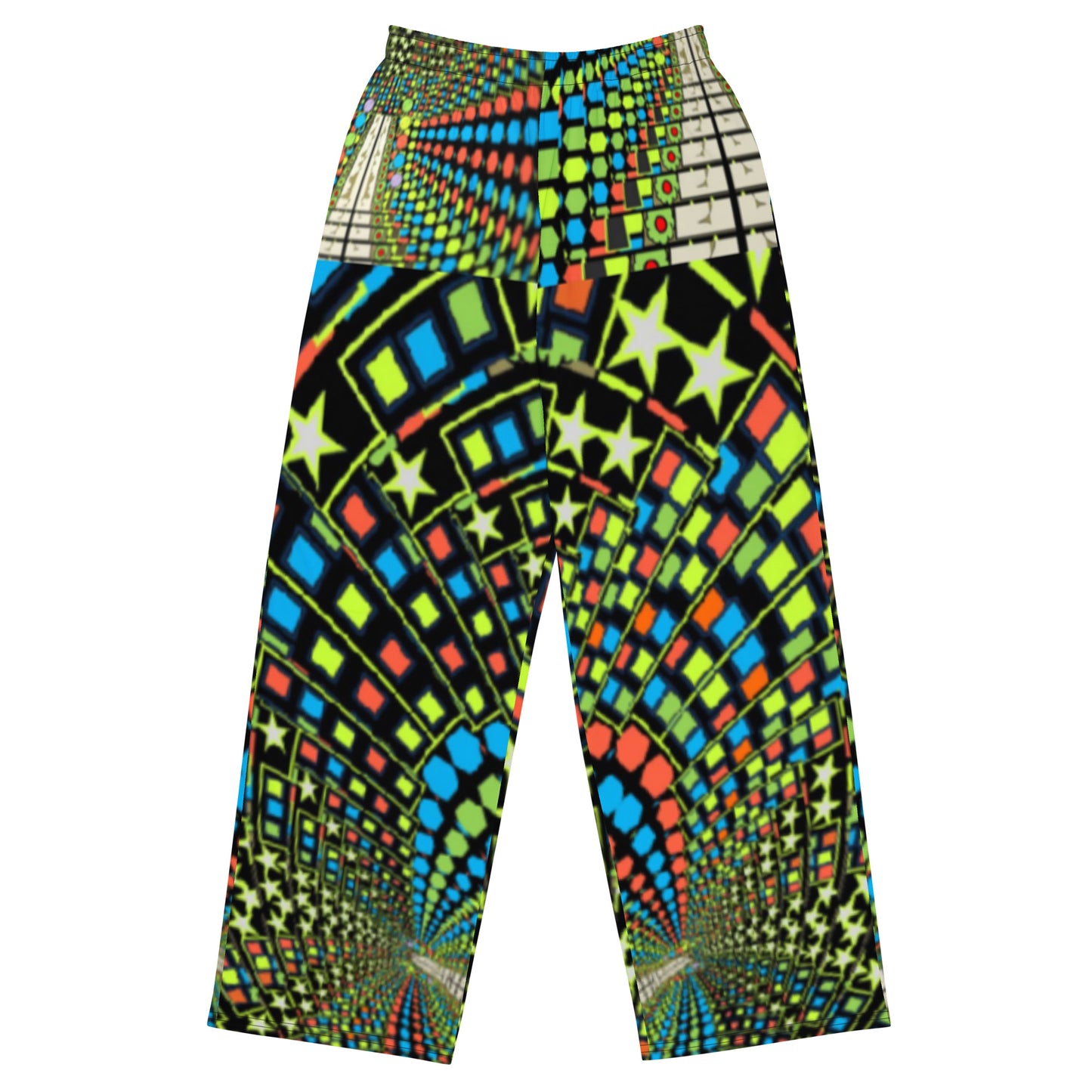 All-over print unisex wide-leg pants