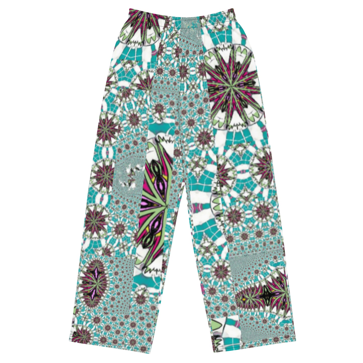 All-over print unisex wide-leg pants