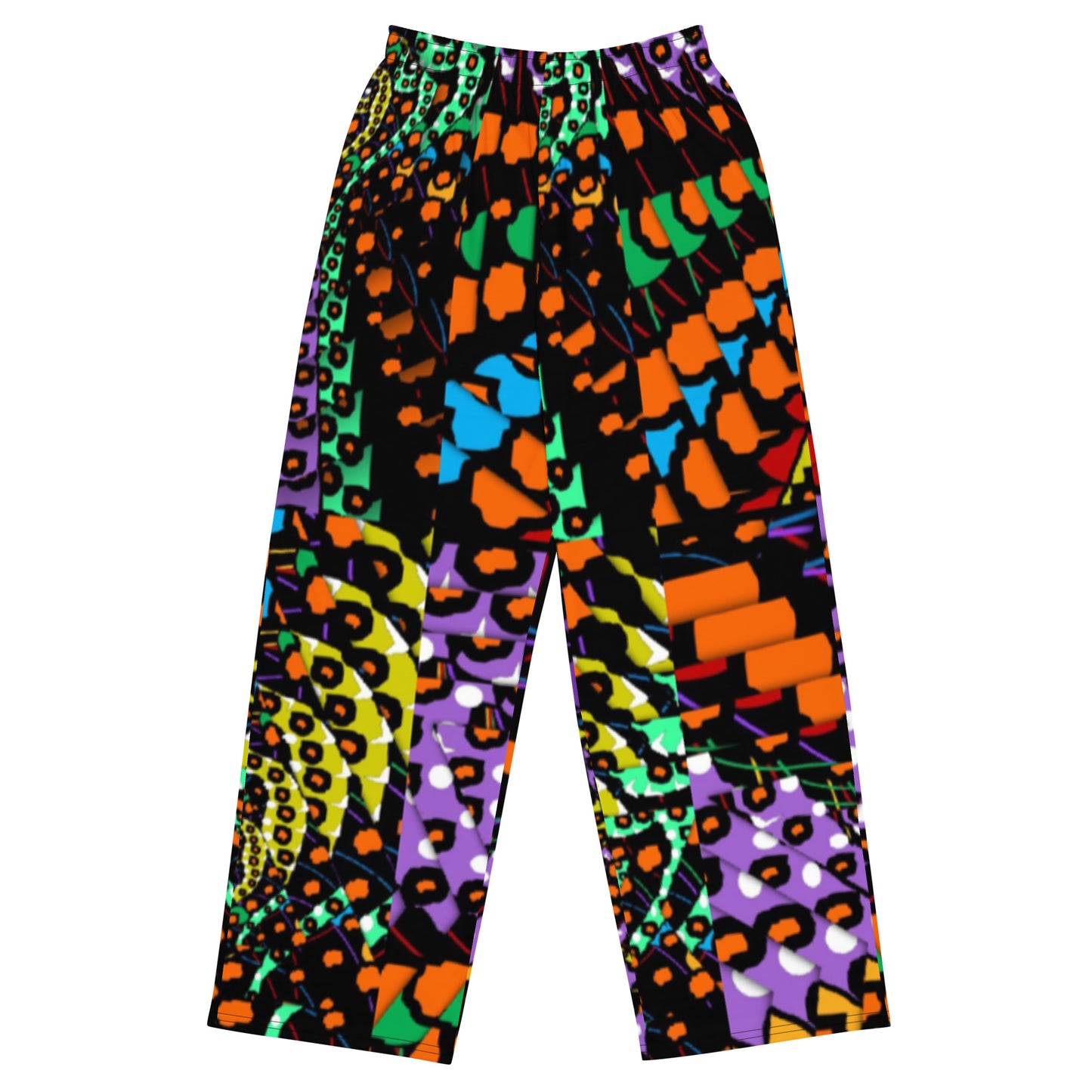 All-over print unisex wide-leg pants