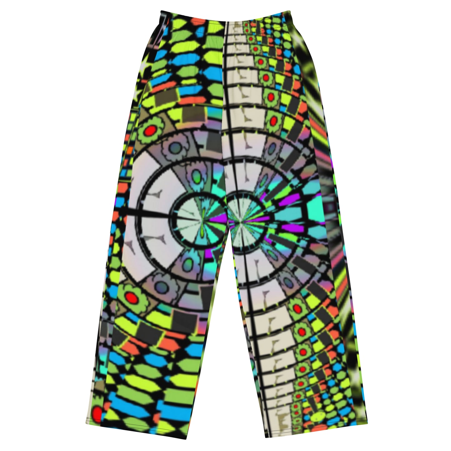 All-over print unisex wide-leg pants