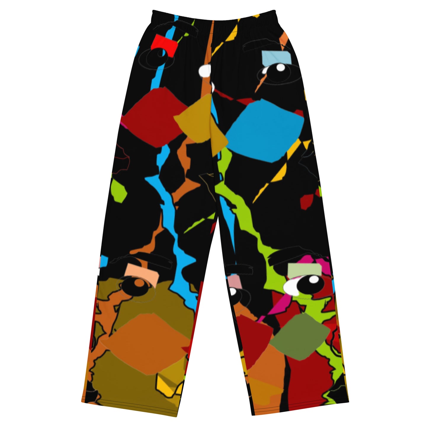 All-over print unisex wide-leg pants