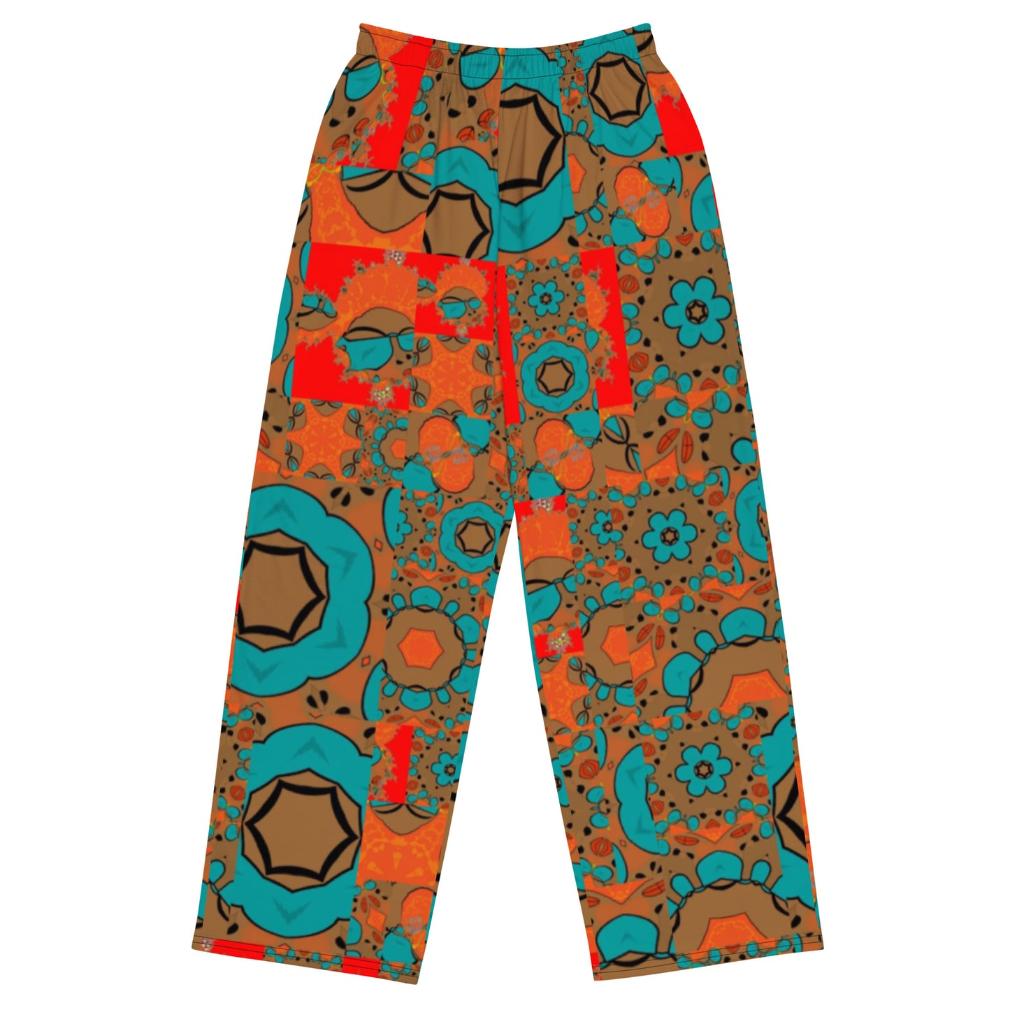 All-over print unisex wide-leg pants