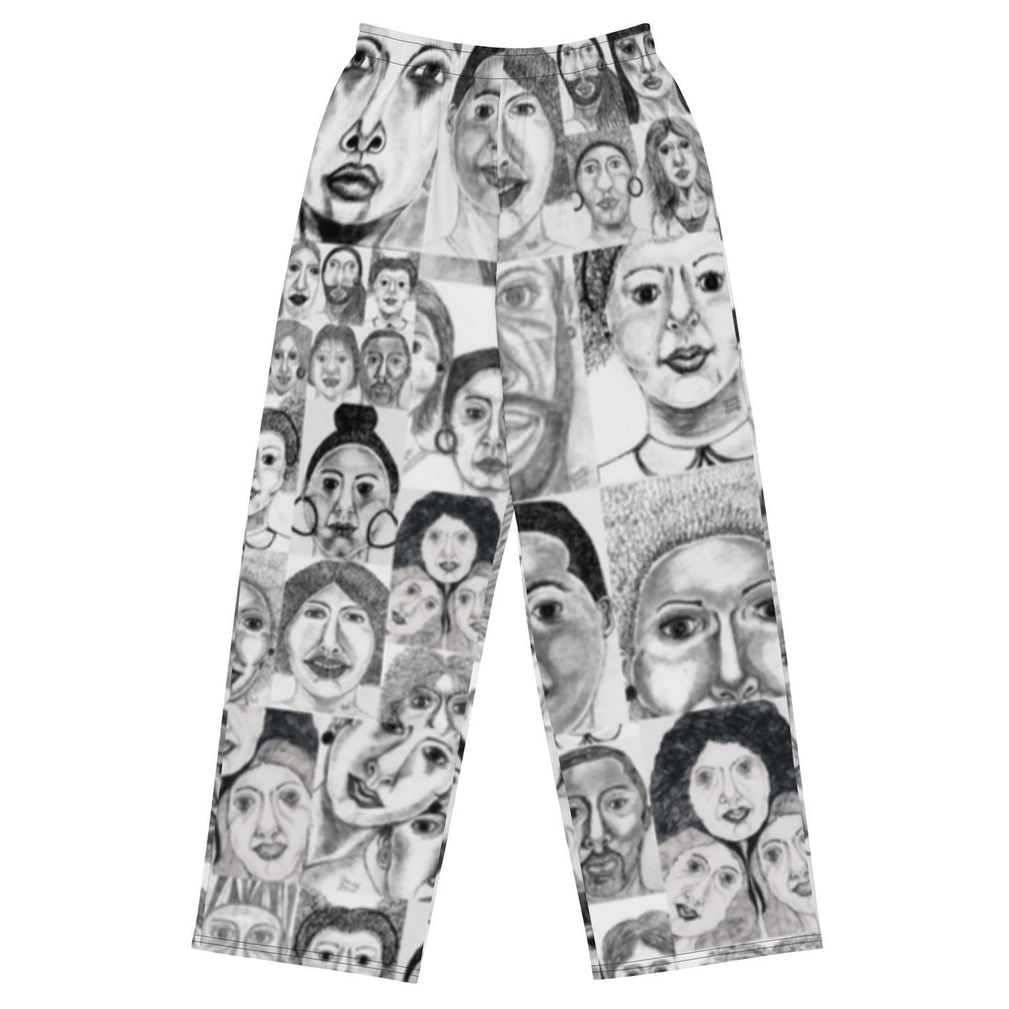 All-over print unisex wide-leg pants