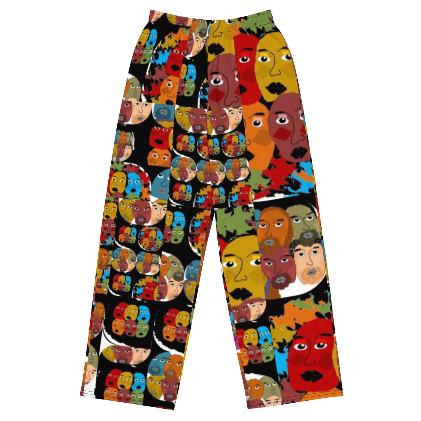 All-over print unisex wide-leg pants