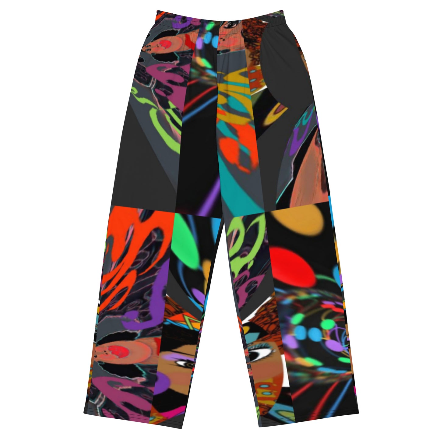 All-over print unisex wide-leg pants