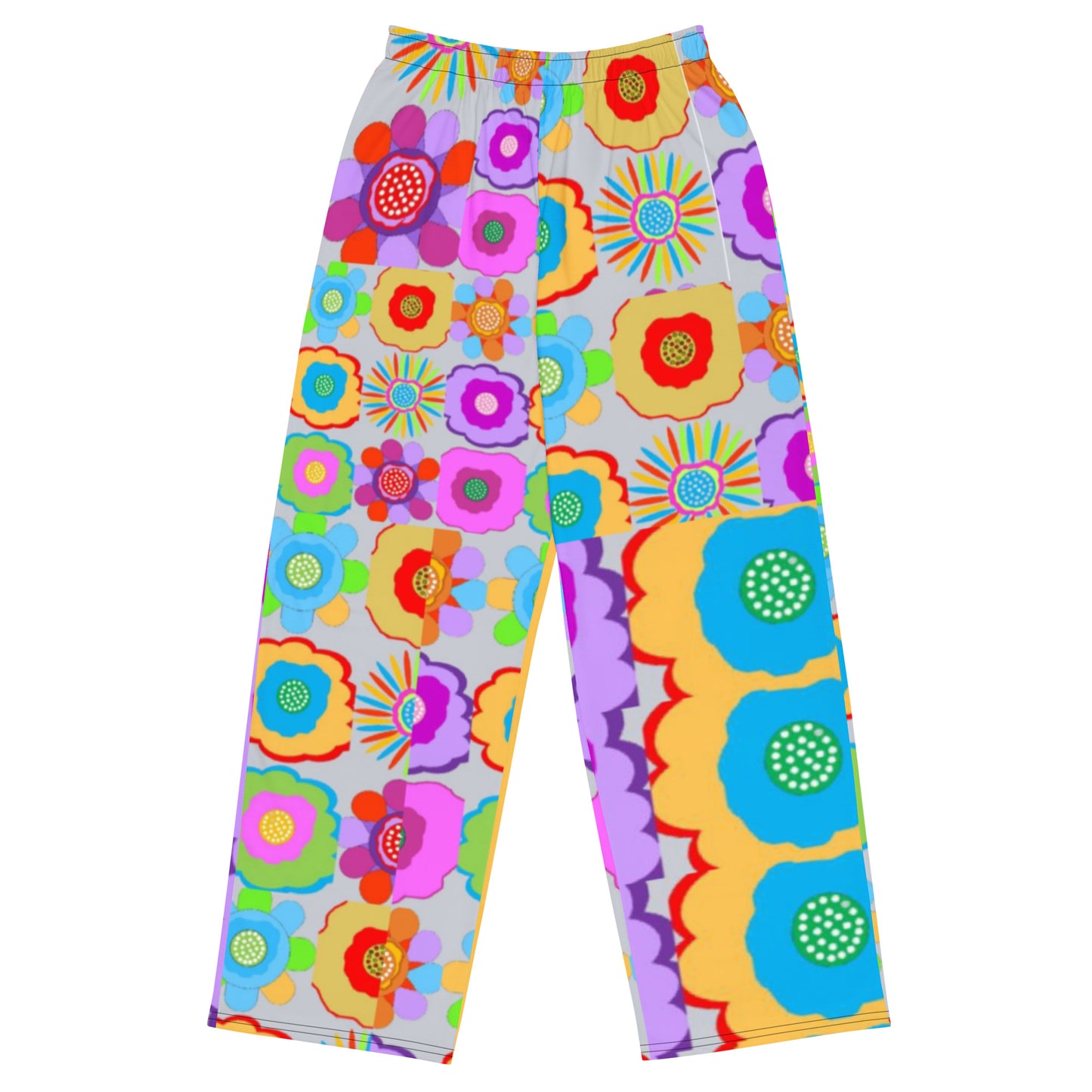 All-over print unisex wide-leg pants