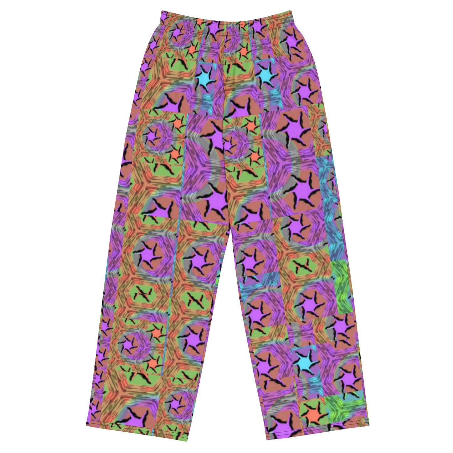 All-over print unisex wide-leg pants