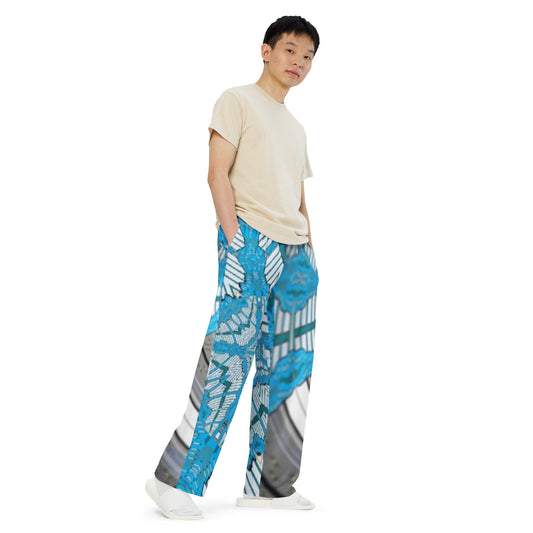 All-over print unisex wide-leg pants