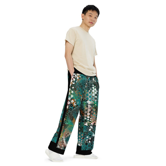 All-over print unisex wide-leg pants