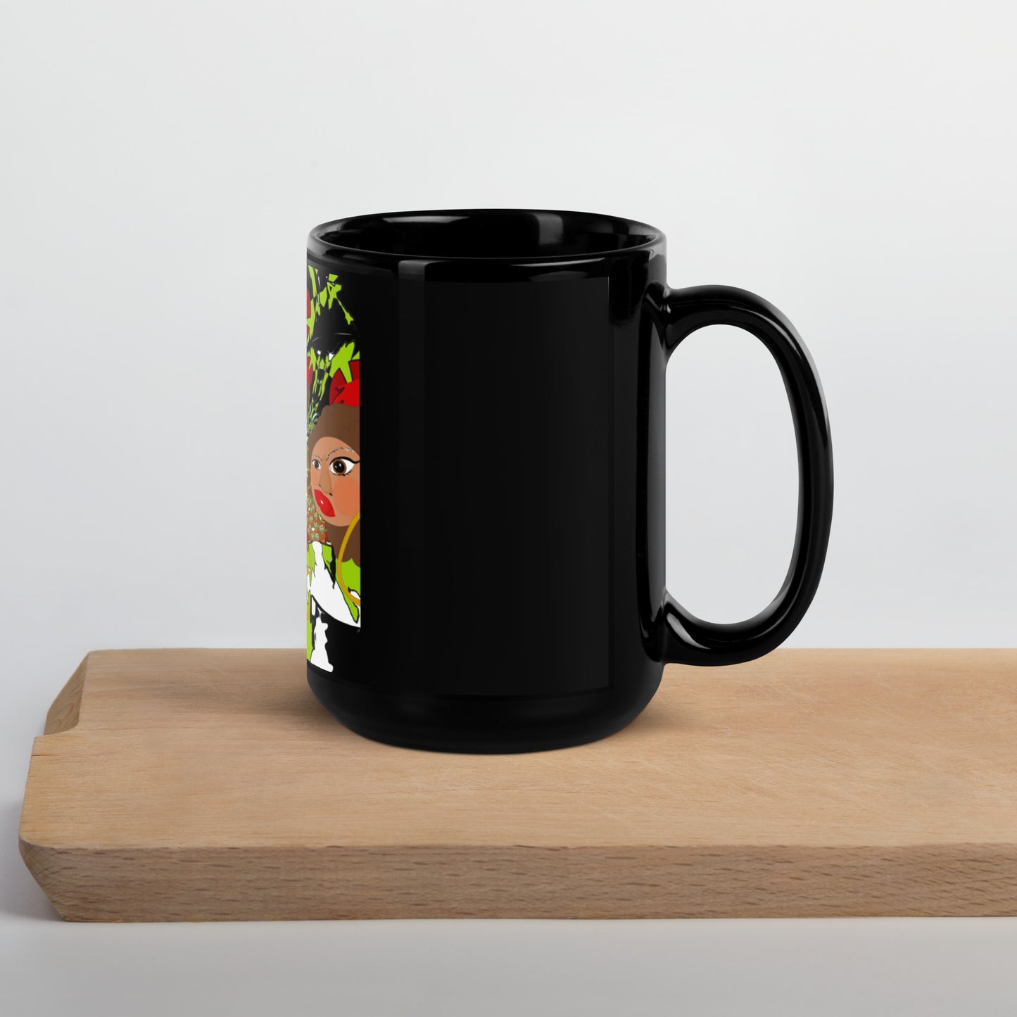 Black Glossy Mug