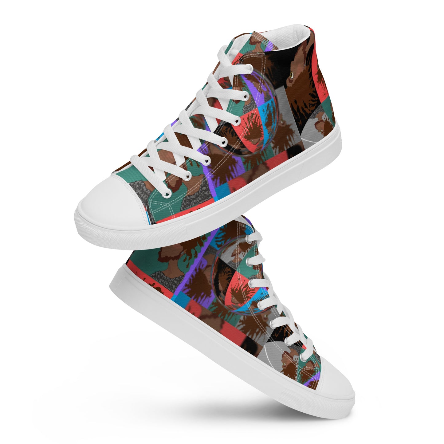 Men’s high top canvas shoes