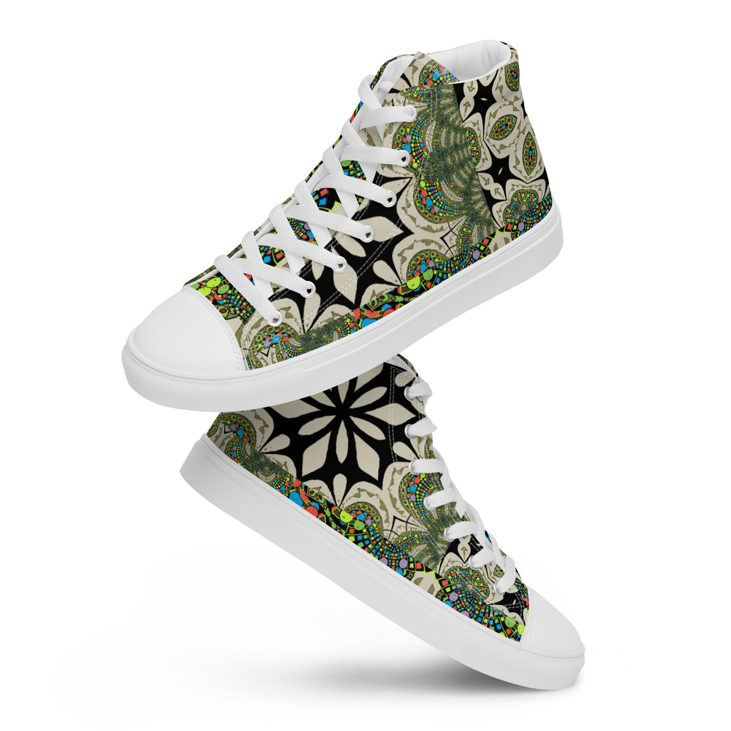 Men’s high top canvas shoes