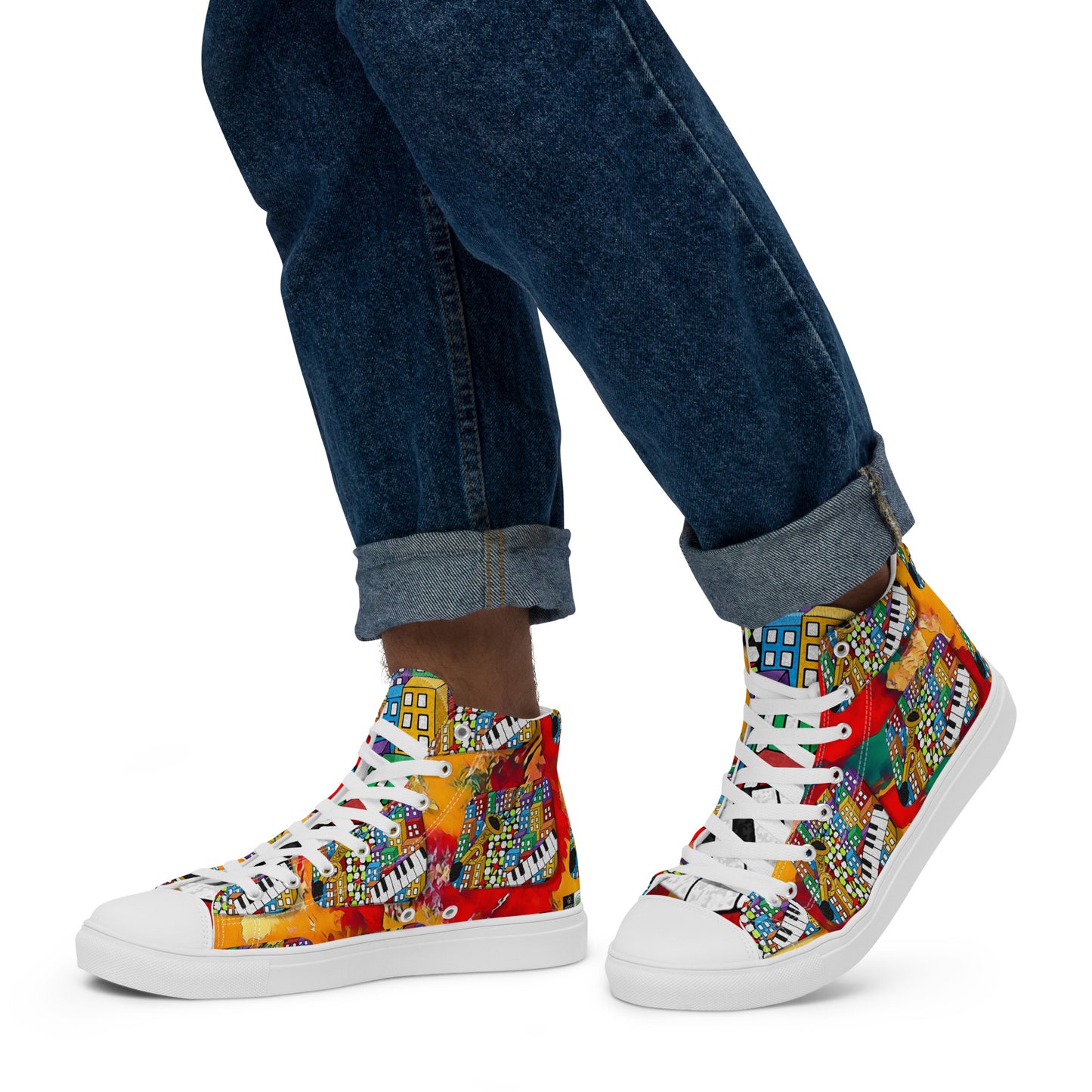 Sample Men’s high top canvas shoes