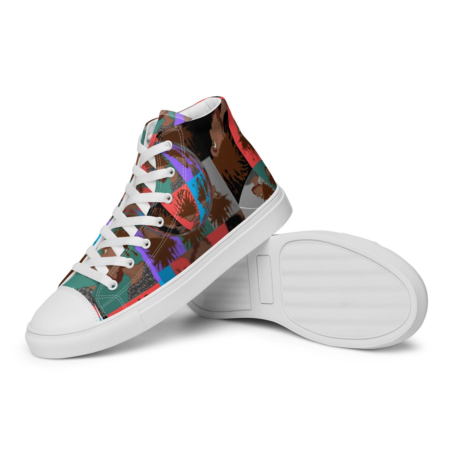 Men’s high top canvas shoes