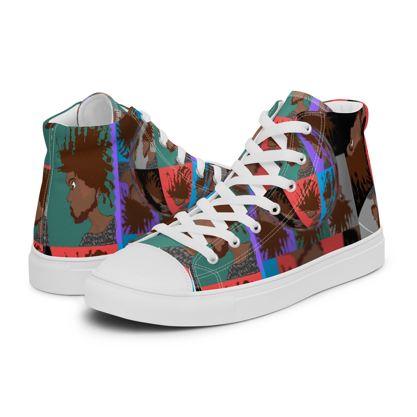 Men’s high top canvas shoes