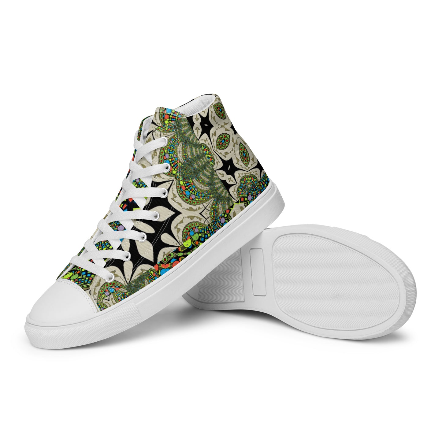 Men’s high top canvas shoes