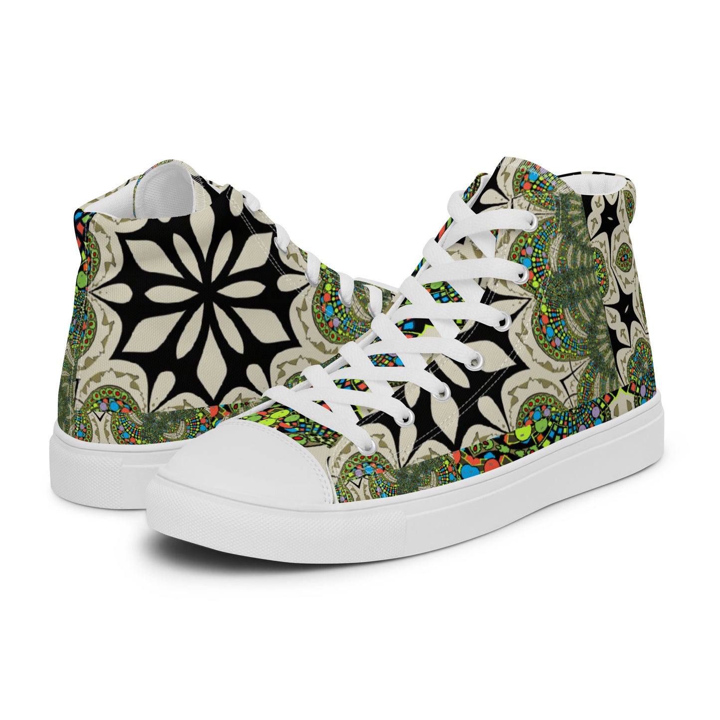 Men’s high top canvas shoes