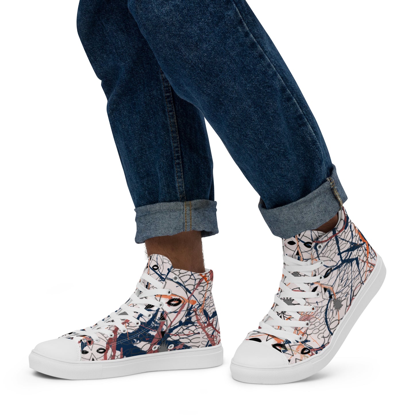 Men’s high top canvas shoes