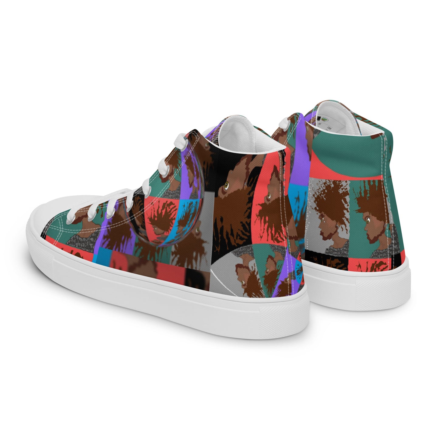 Men’s high top canvas shoes