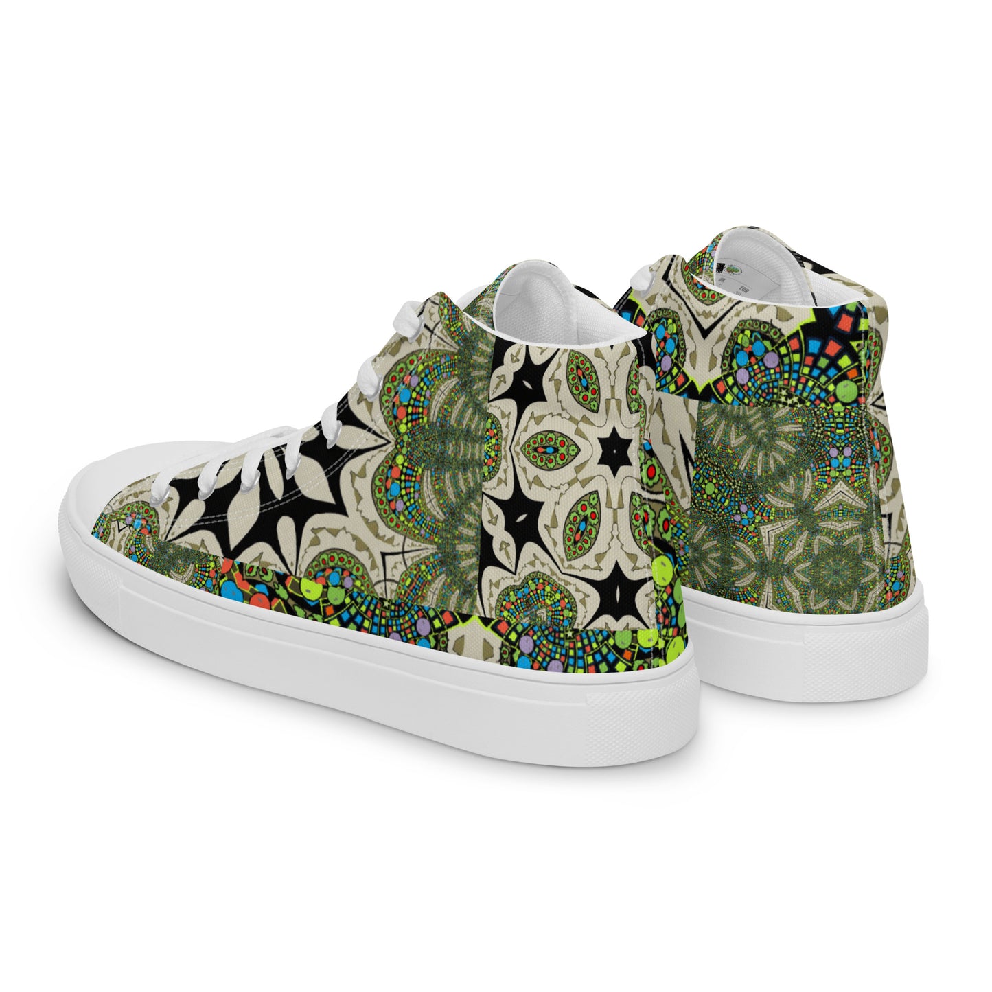 Men’s high top canvas shoes