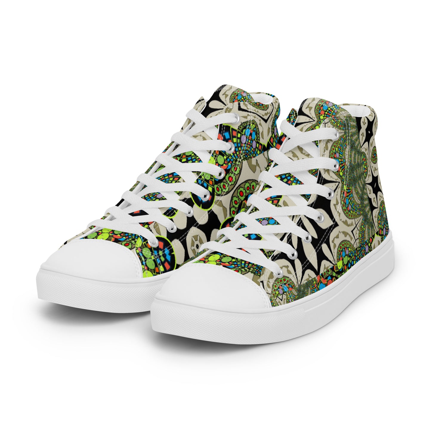 Men’s high top canvas shoes