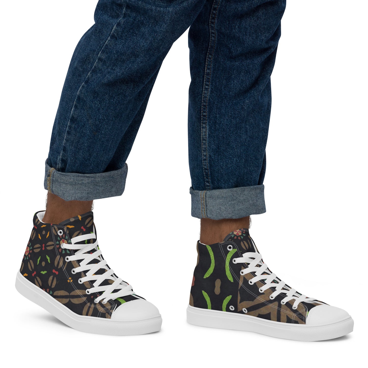 Men’s high top canvas shoes