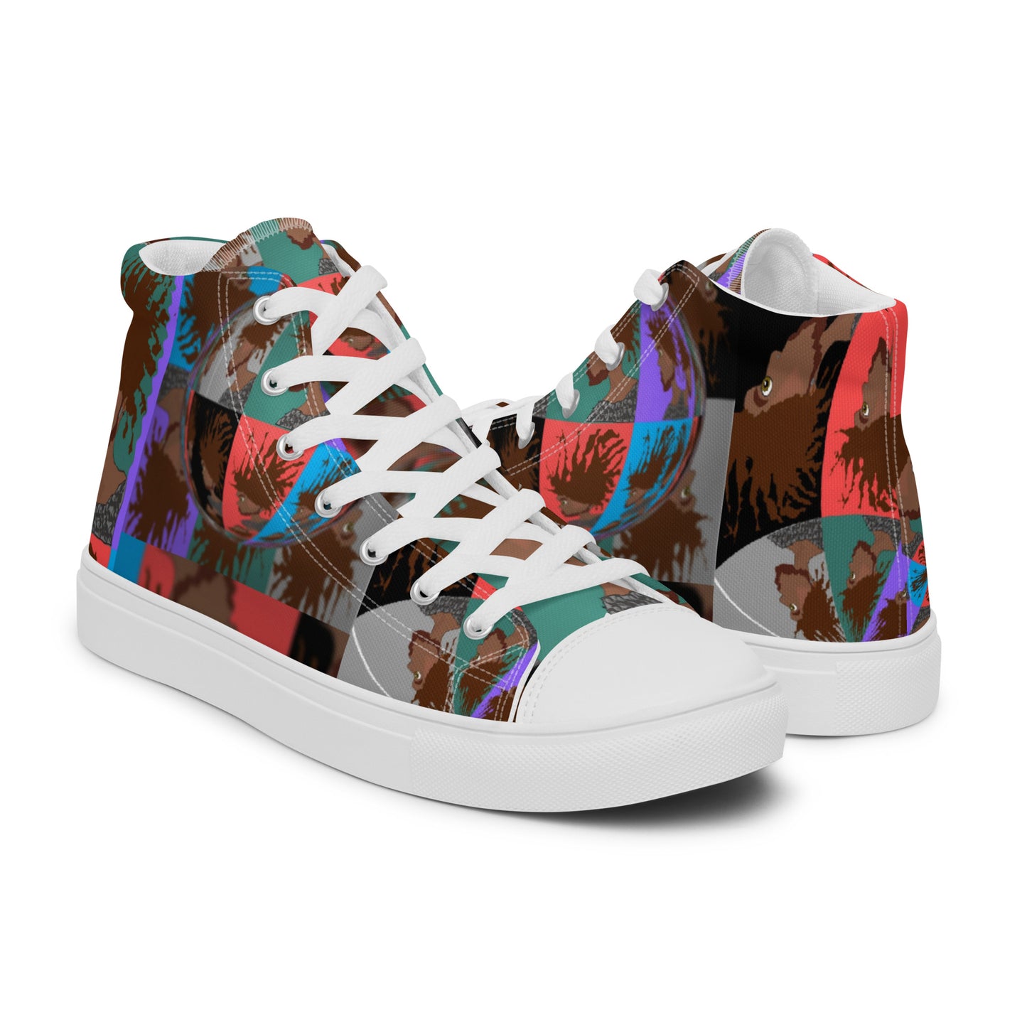 Men’s high top canvas shoes