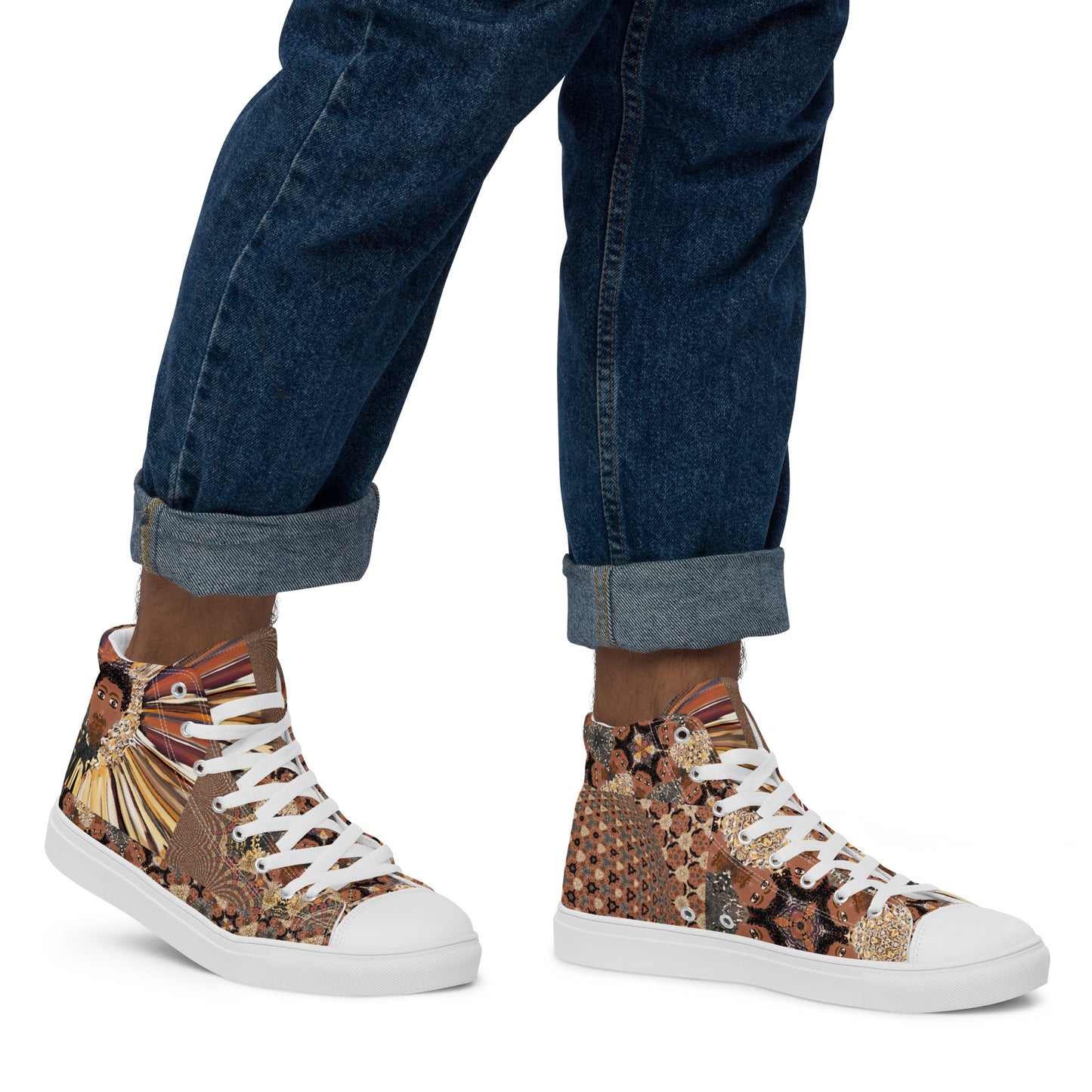 Men’s high top canvas shoes