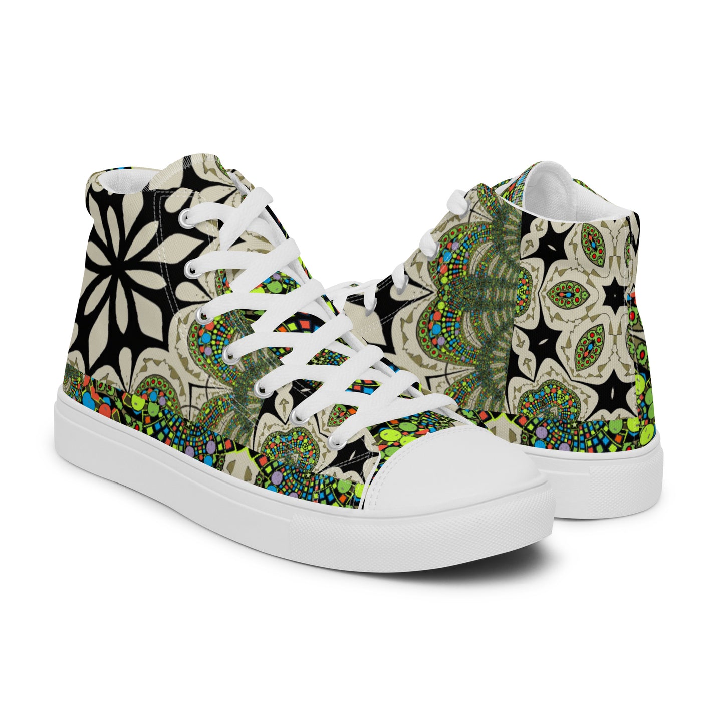 Men’s high top canvas shoes