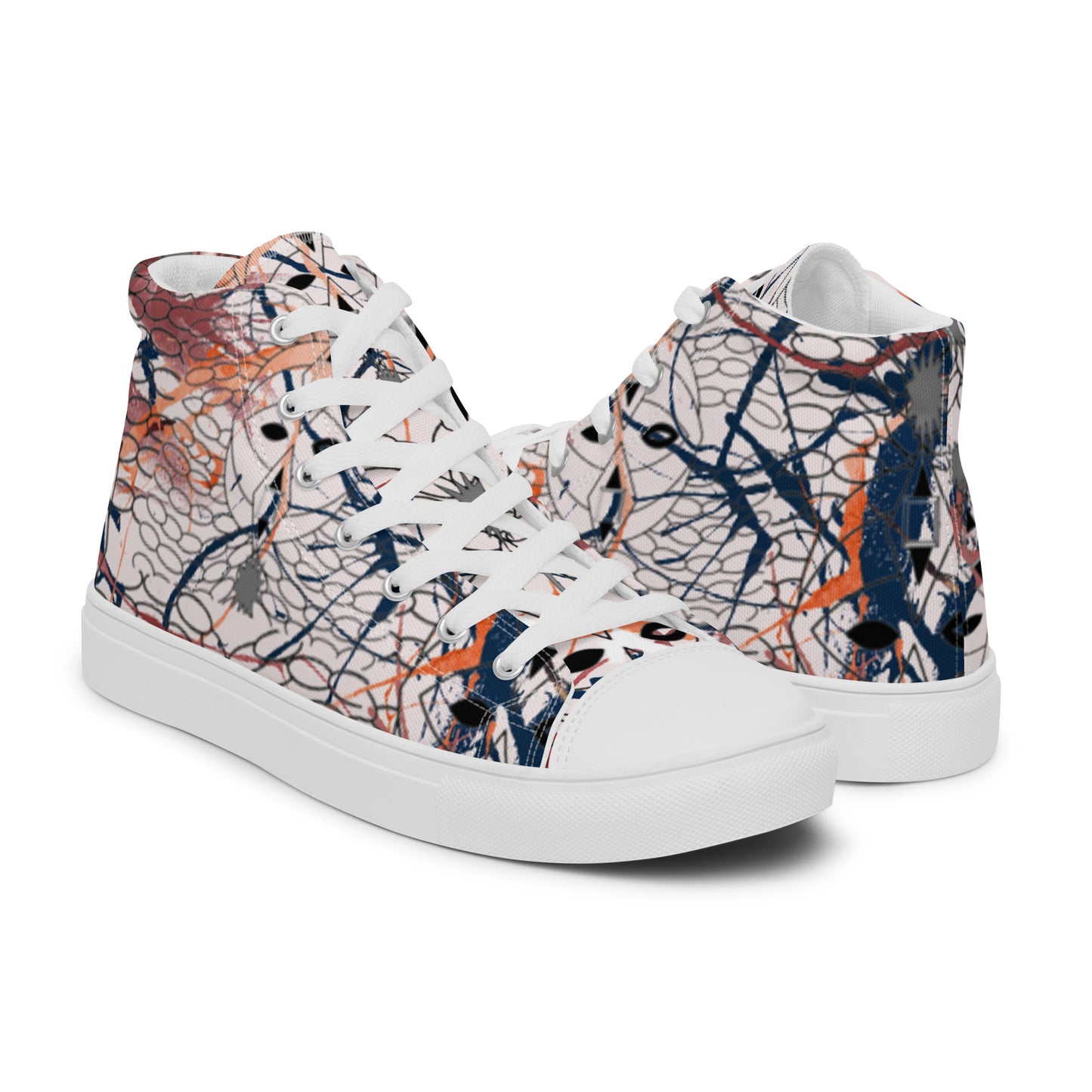 Men’s high top canvas shoes