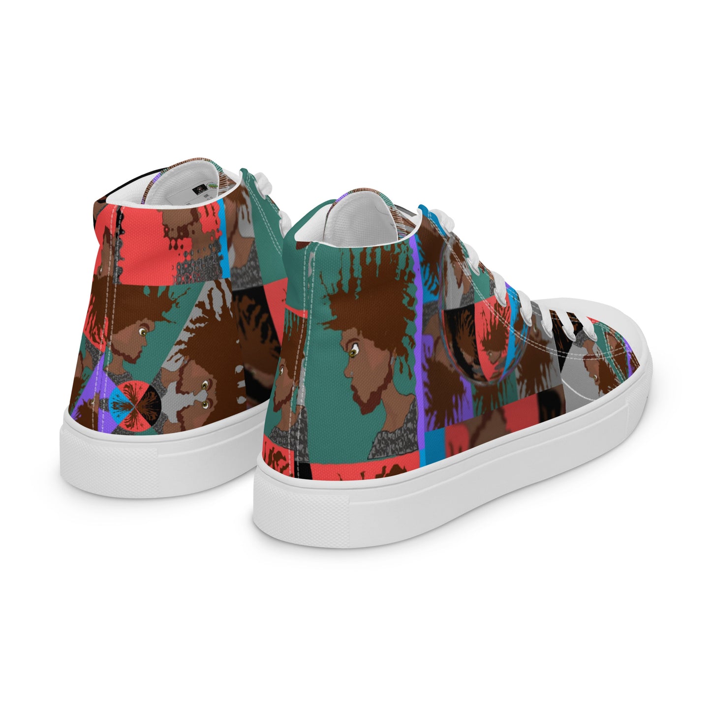 Men’s high top canvas shoes