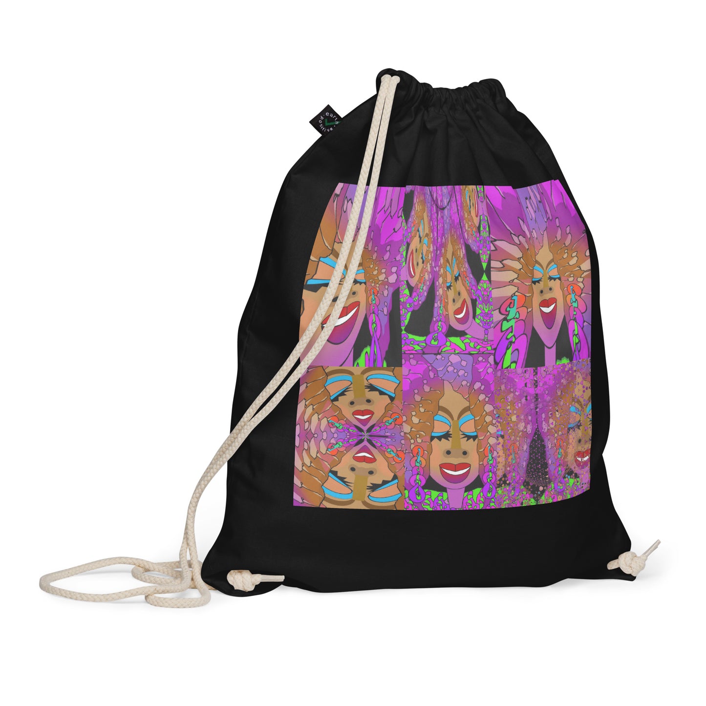 Organic cotton drawstring bag