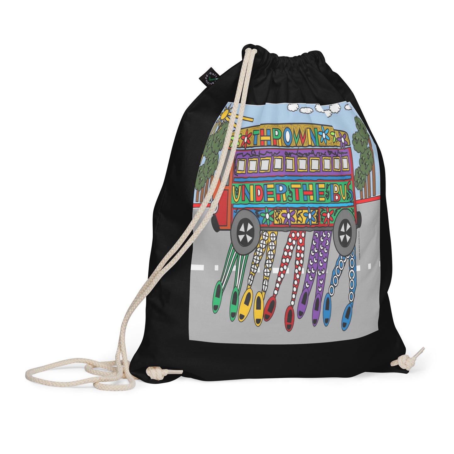 Organic cotton drawstring bag