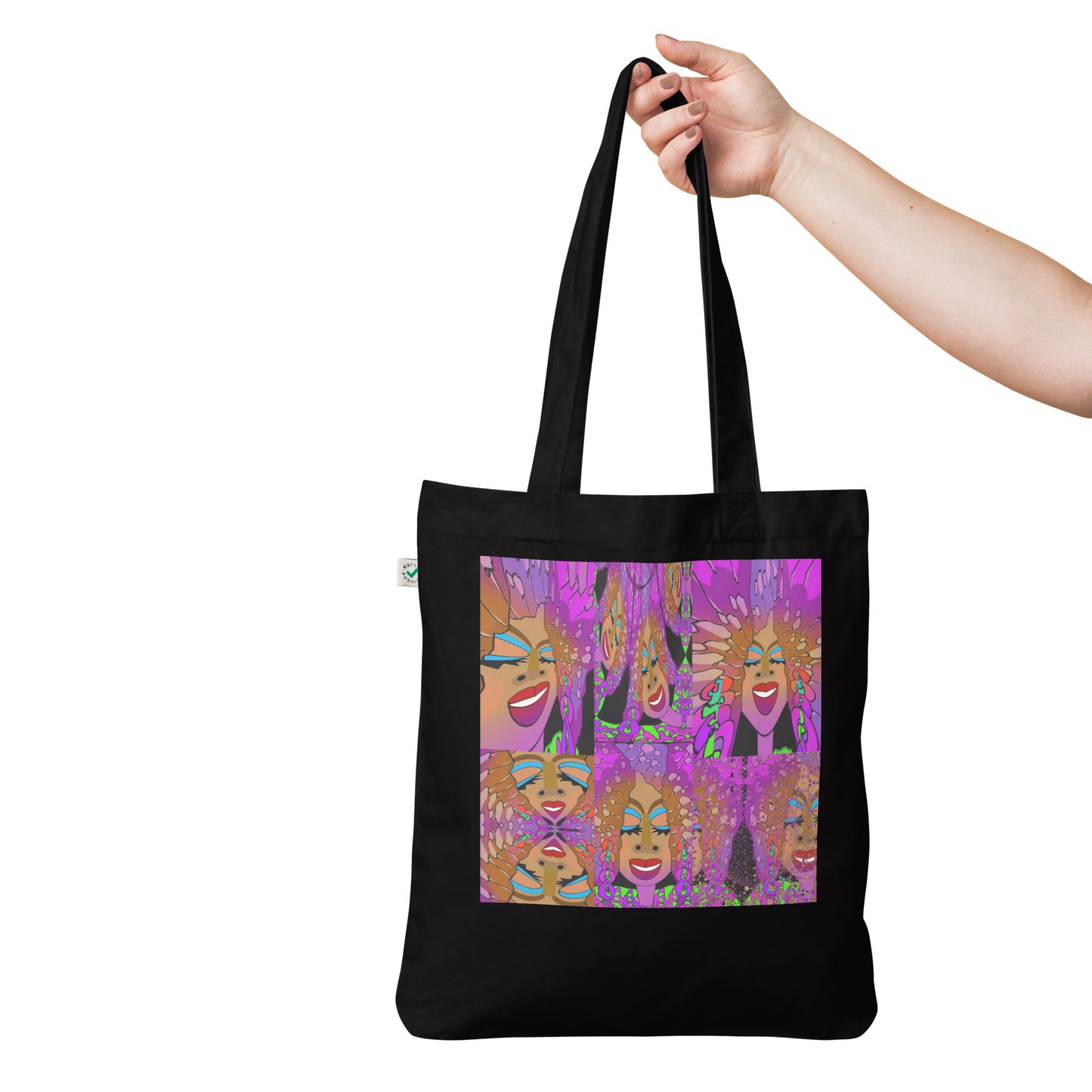 Organic fashion tote bag