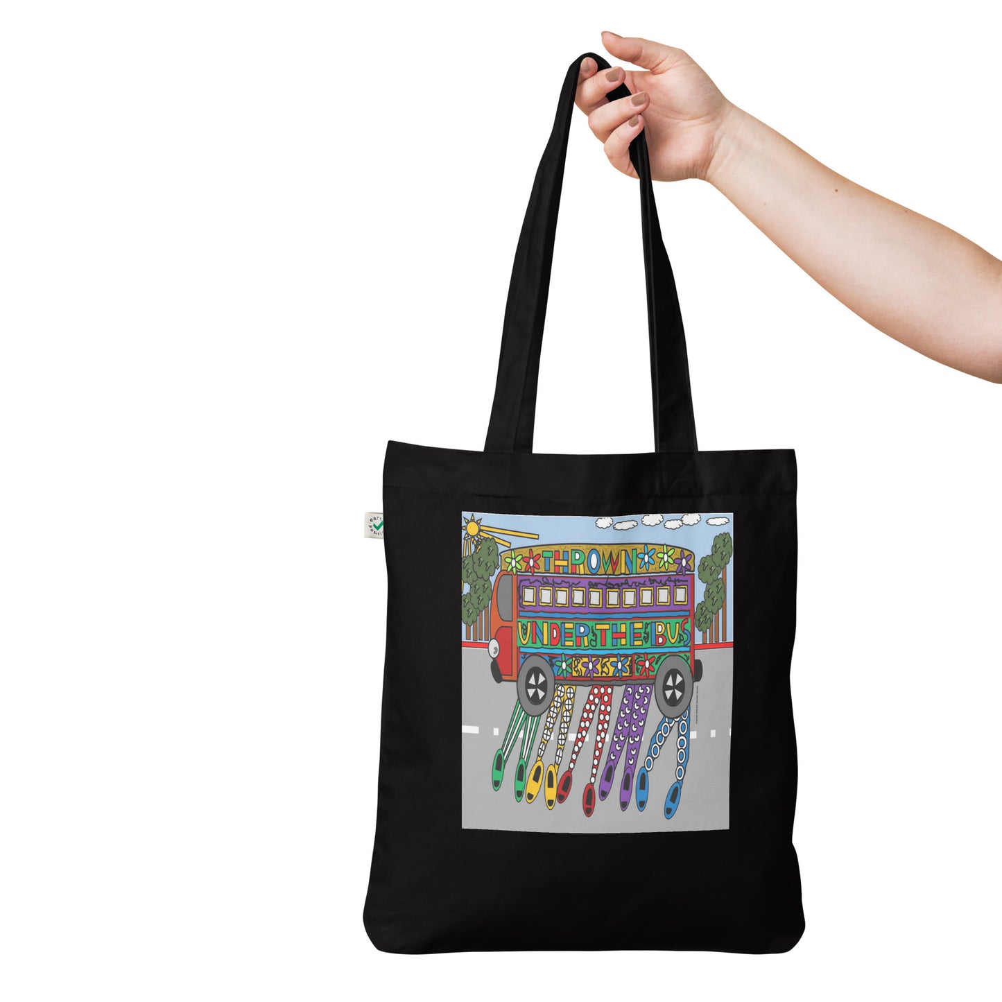 Organic fashion tote bag