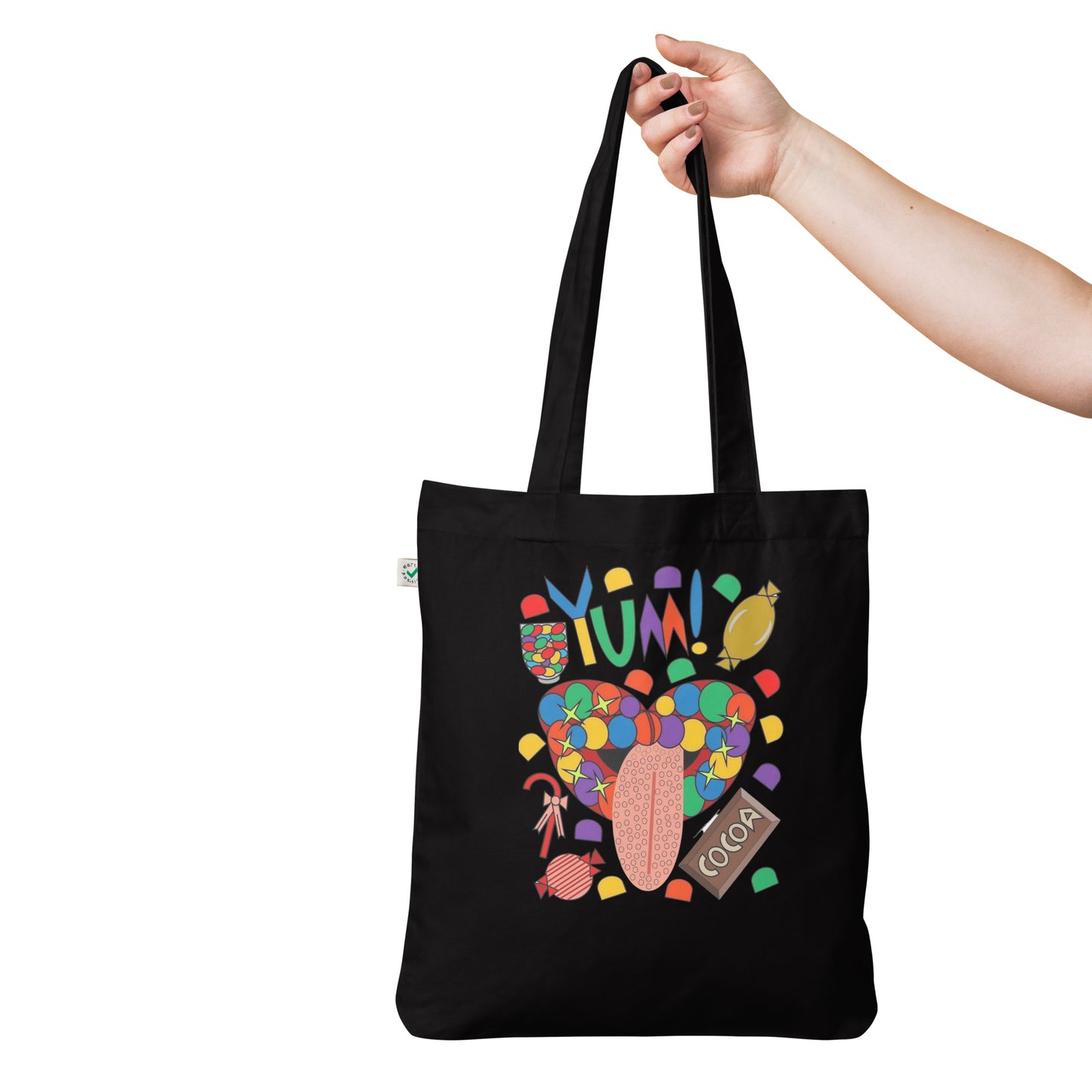 Organic fashion tote bag